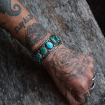 Incredible Vintage Sterling Turquoise Cuff