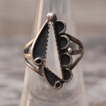Vintage Sterling Mother Of Pearl Ring 6.5