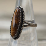 Vintage Sterling Tigers Eye Ring 7