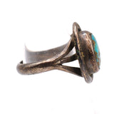 Vintage Sterling Turquoise Ring 5.25