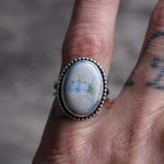 Vintage Sterling Howlite Ring 5.75