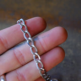 Vintage Sterling Curb Chain Bracelet 7"