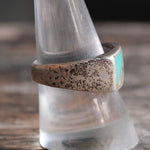 Vintage Sterling Turquoise and MOP Inlay Ring 9.25