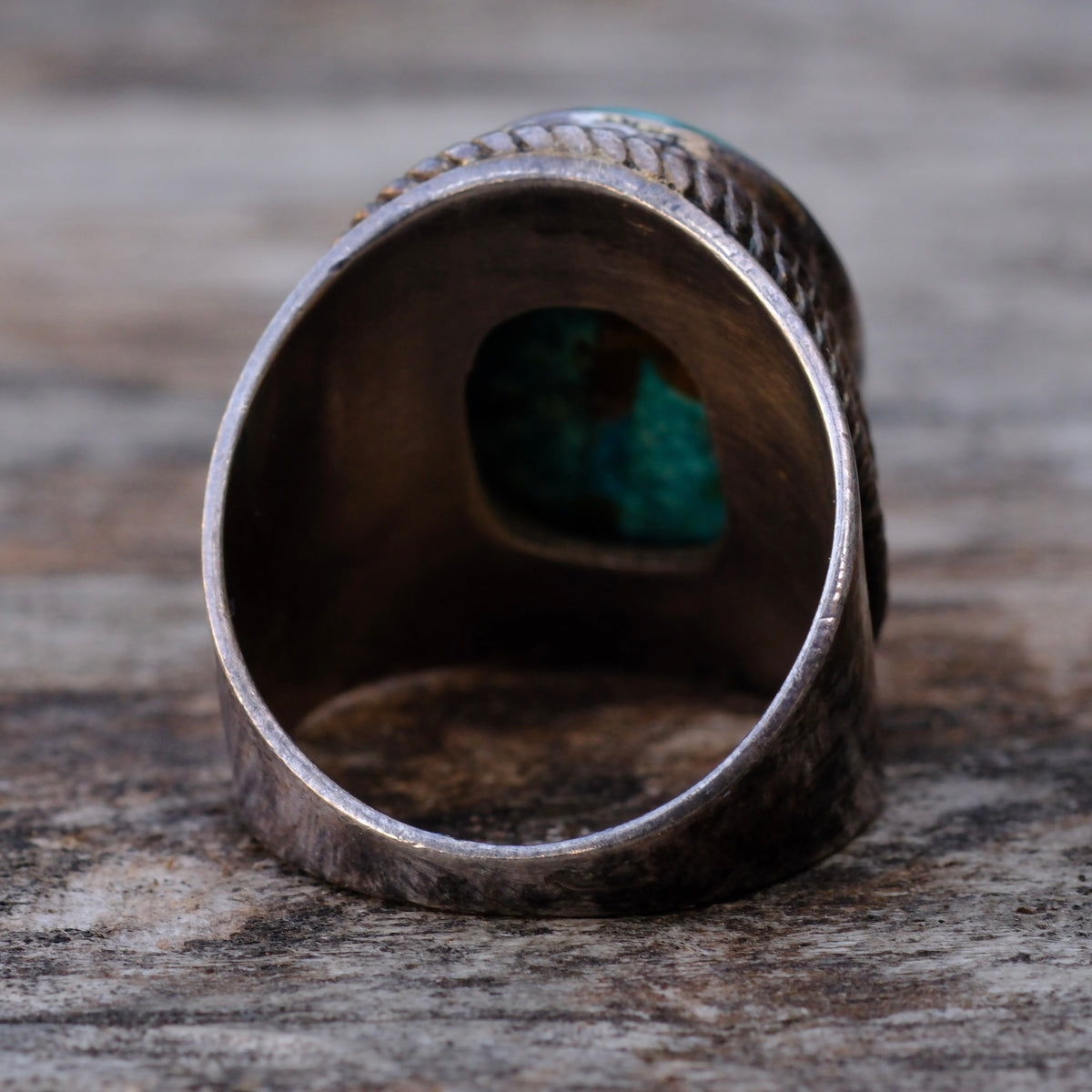 Vintage Sterling Turquoise Ring 8