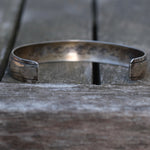Vintage Sterling Turquoise and Coral Inlay Wave Cuff