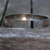 Vintage Sterling Turquoise and Coral Inlay Wave Cuff