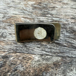Vintage Sterling Turquoise Money Clip