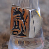 Vintage Sterling Silver Hopi Ring 10.25