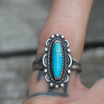 Vintage Sterling Turquoise Ring 5.5