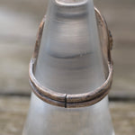 Vintage Sterling Mother Of Pearl Cluster Ring 7.75