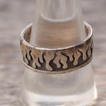 Vintage Sterling Silver Flame Ring 9.25