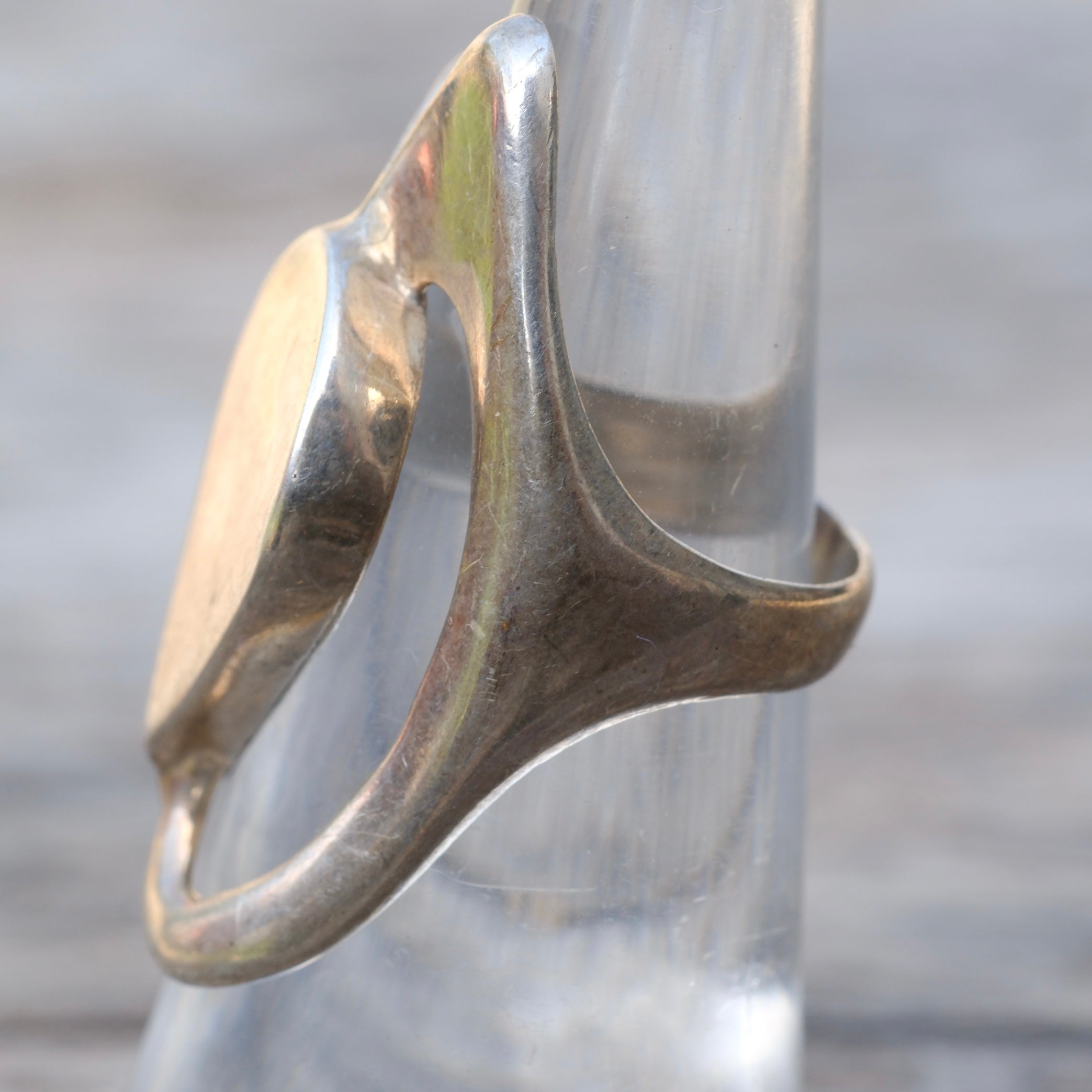 Vintage Sterling Modernist Ring 5.25