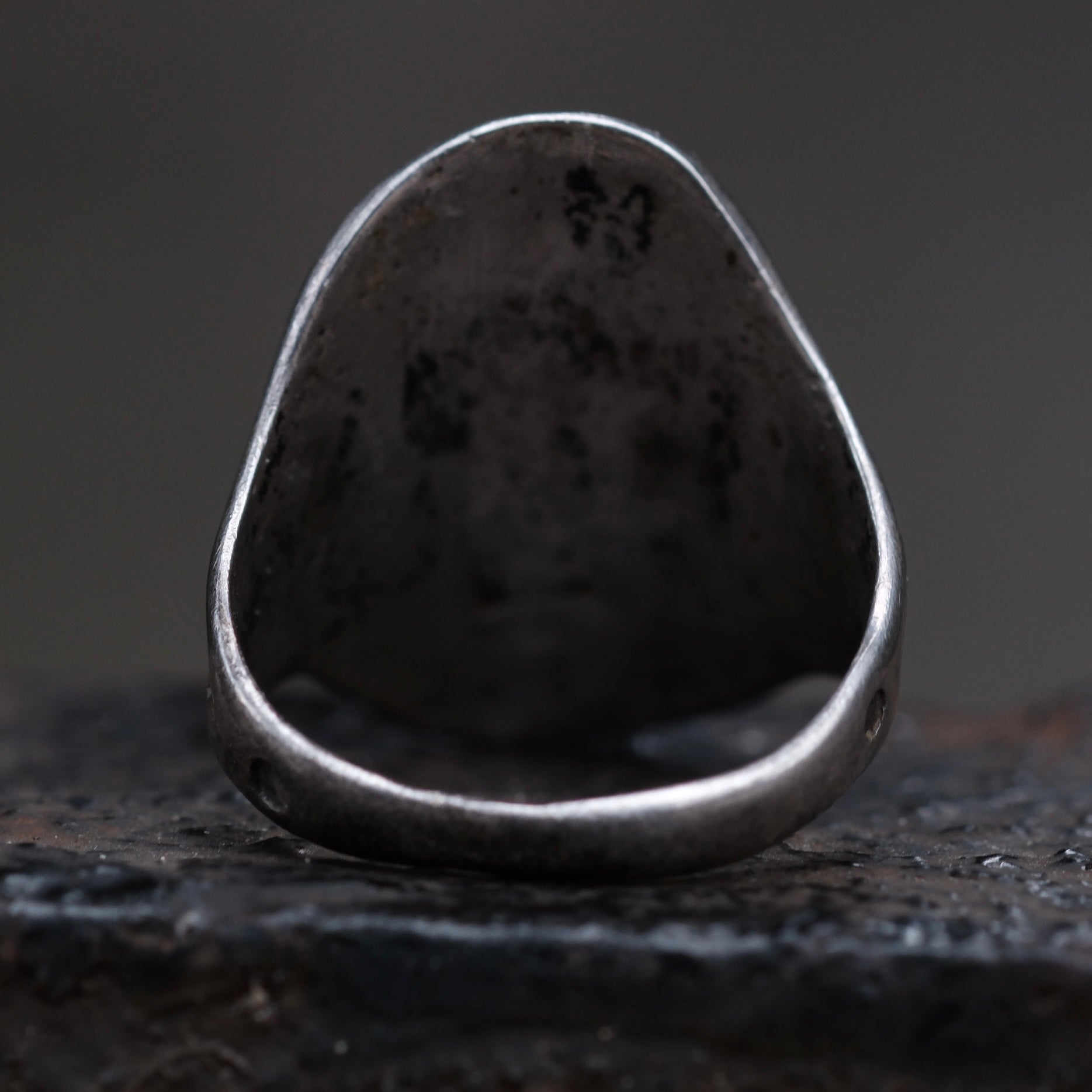 Vintage Sterling Turquoise Ring 8.75