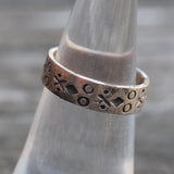 Vintage Sterling Silver Band 6