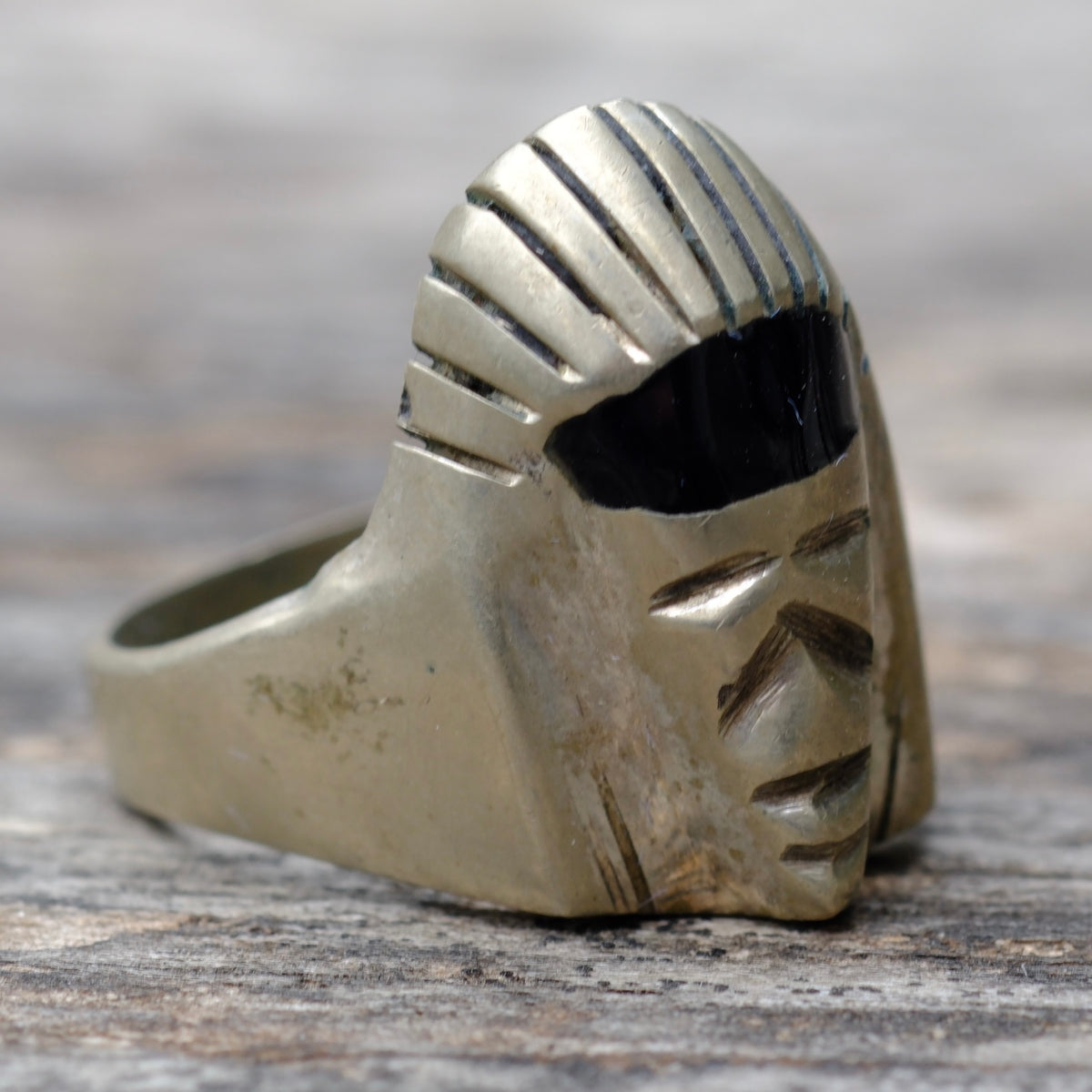 Vintage Sterling Pharoah Ring 12