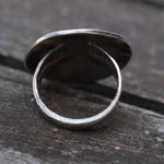 Vintage Sterling Thunderbird Inlay Ring 5.5