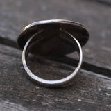 Vintage Sterling Thunderbird Inlay Ring 5.5