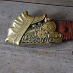 Vintage Train Belt Buckle