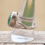 Vintage Sterling Malachite Ring 10.75
