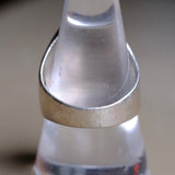 Vintage Sterling Multistone Inlay Striper Ring 9.25