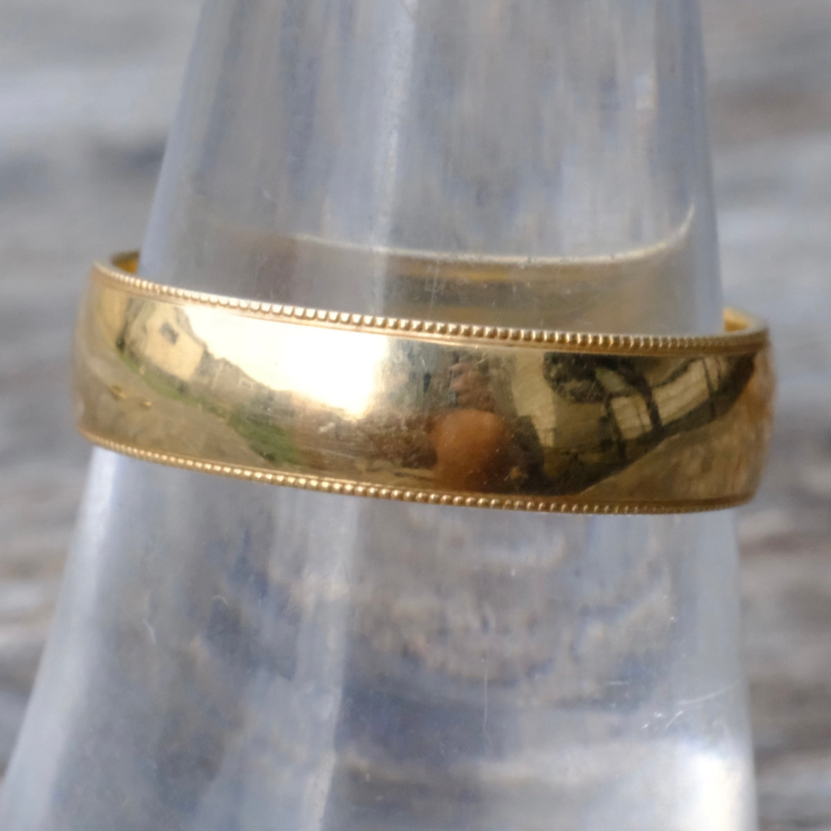 Vintage 14K Gold Band Ring 7.75