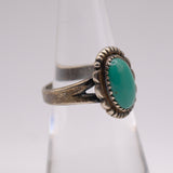 Vintage Sterling Turquoise Ring 6.25