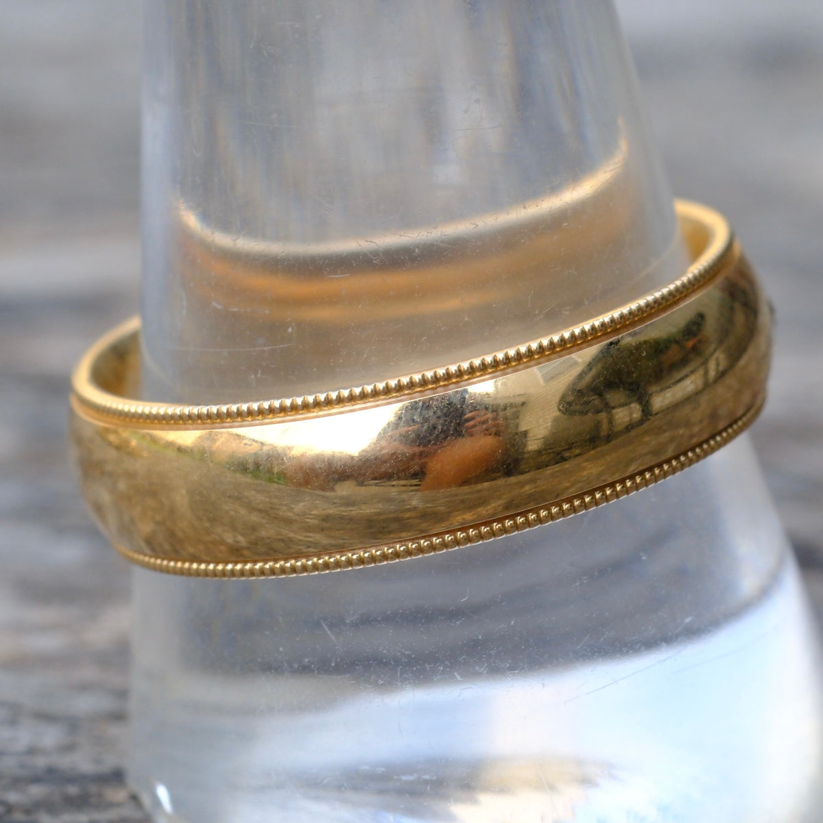 Vintage 14K Gold Band Ring 10.75 8.7 Grams