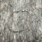 Vintage Sterling Figaro Chain Bracelet