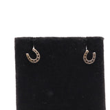 Vintage Sterling Silver Horseshoe Stud Earrings