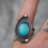 Vintage Sterling Turquoise Ring 7