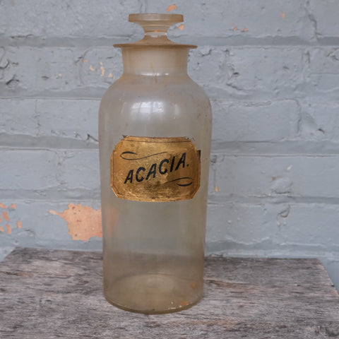 Antique Acacia Large Apothecary Jar