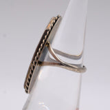 Vintage Sterling Mother Of Pearl Roper Ring 5.25