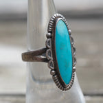 Vintage Sterling Turquoise Ring 6.25