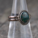 Vintage Sterling Turquoise Ring 7.75
