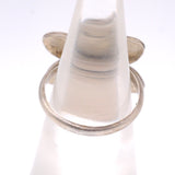 Vintage Sterling Jasper Flower Ring 5.75
