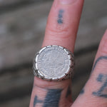 Vintage Sterling Silver Mexican Peso Ring 5.25