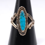 Vintage Sterling Turquoise Ring 8.5