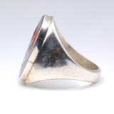 Vintage Sterling Zuni Inlay Shriners Ring 11.25