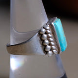 Vintage Sterling Turquoise Ring 9