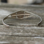 Vintage Sterling Turquoise Bear Paw Cuff