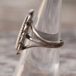 Vintage Sterling Mother Of Pearl Ring 6.5