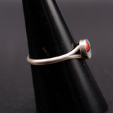 Vintage Sterling Zuni Inlay Ring 7.75