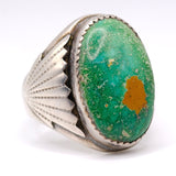 Vintage Sterling Royston Turquoise Ring 11.75