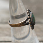 Vintage Sterling Turquoise Ring 5.75