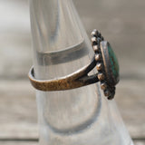 Vintage Sterling Turquoise Ring 5.75