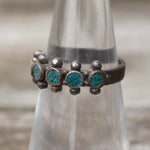 Vintage Sterling Snake Eye Turquoise Band 6