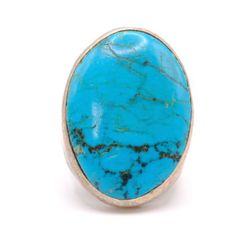 Vintage Sterling Turquoise Ring 9