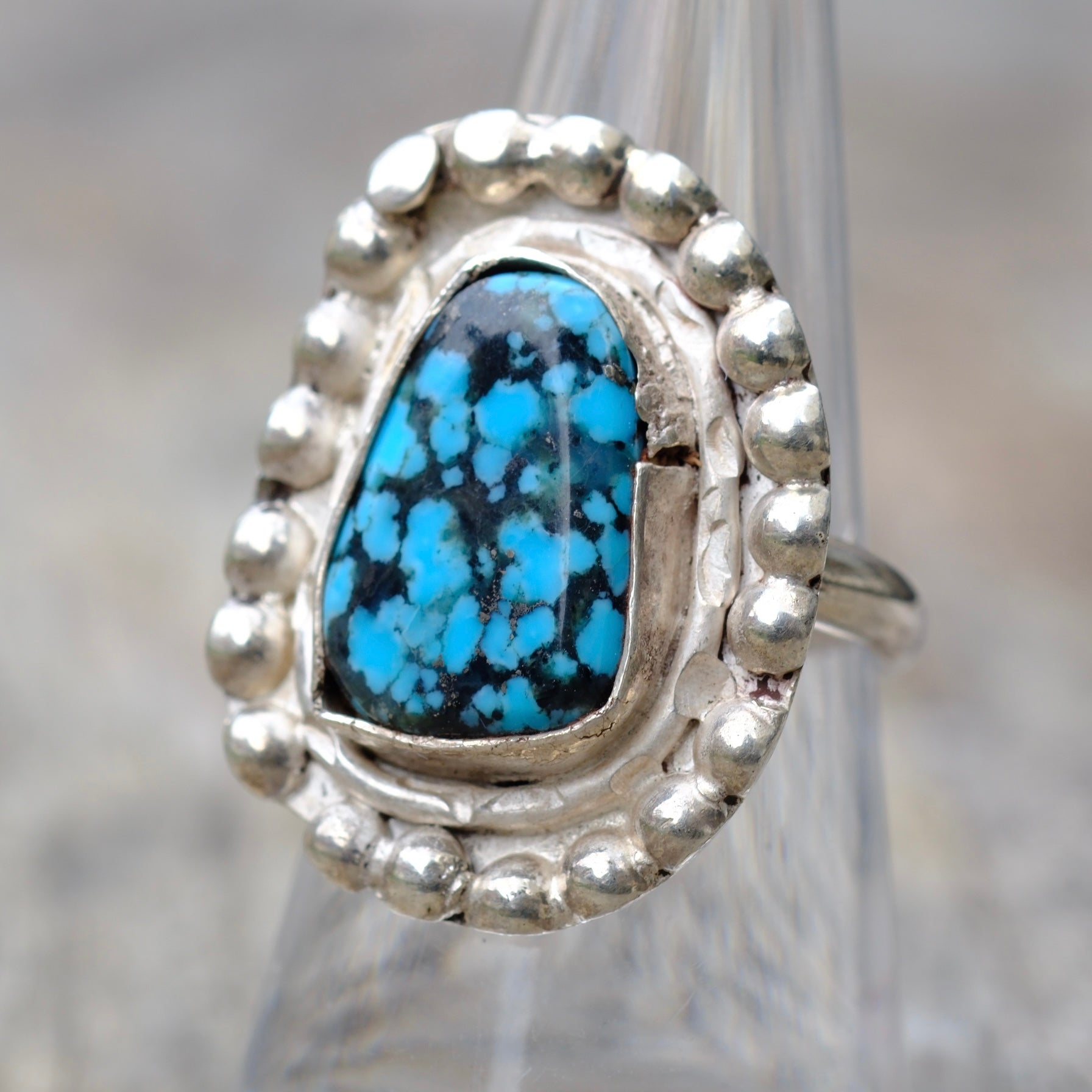 Vintage Sterling Turquoise Ring 7