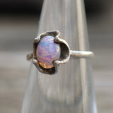 Vintage Sterling Foil Art Ring 4