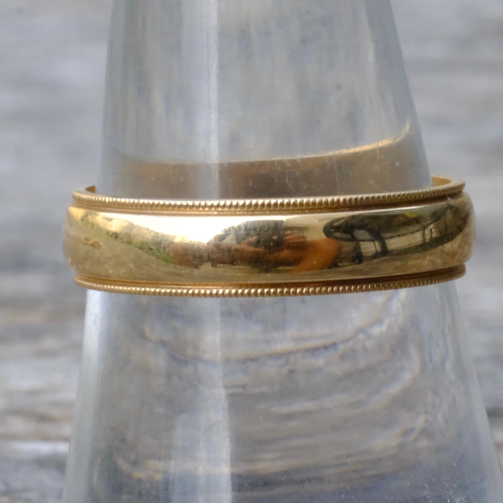 Vintage 14K Gold Band Ring 8.75